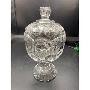 Moon N Star Covered Pedestal Candy Bowl with Lid